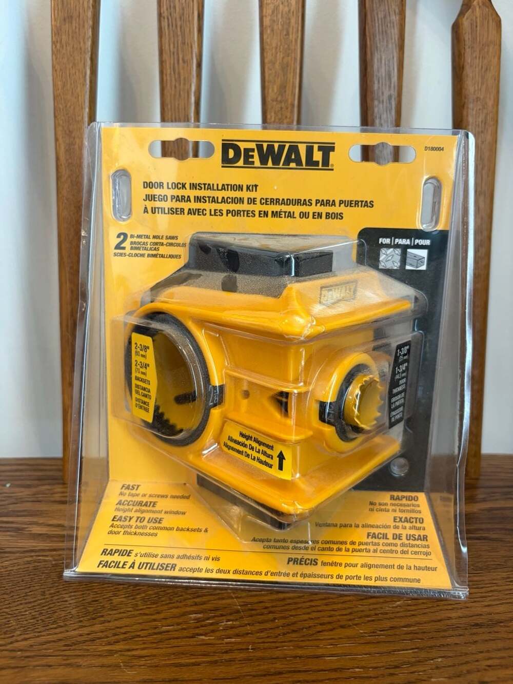 DEWALT D180004 Bi-Metal Door Lock Installation Kit